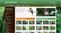 Desktop Screenshot of ecosdelbosque.com